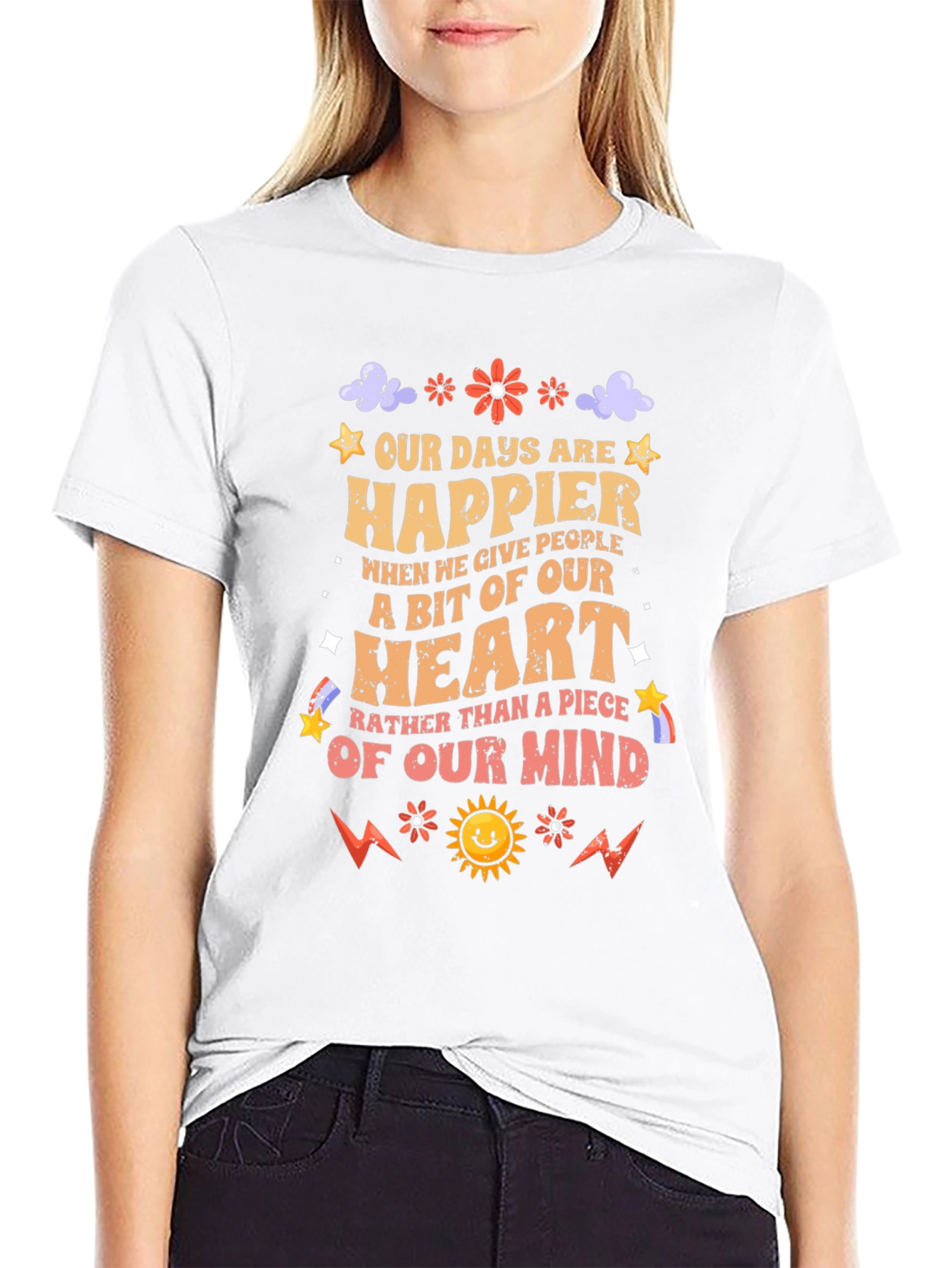 Happier Heart T-Shirt: Give Love Not Stress!