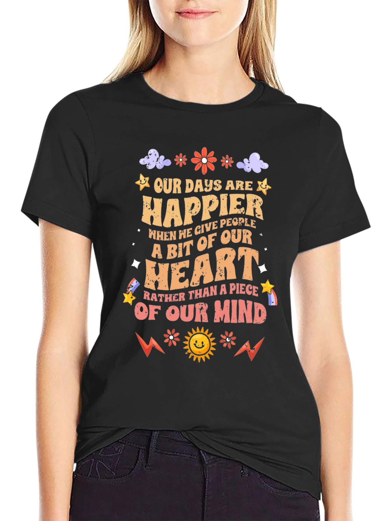 Happier Heart T-Shirt: Give Love Not Stress!