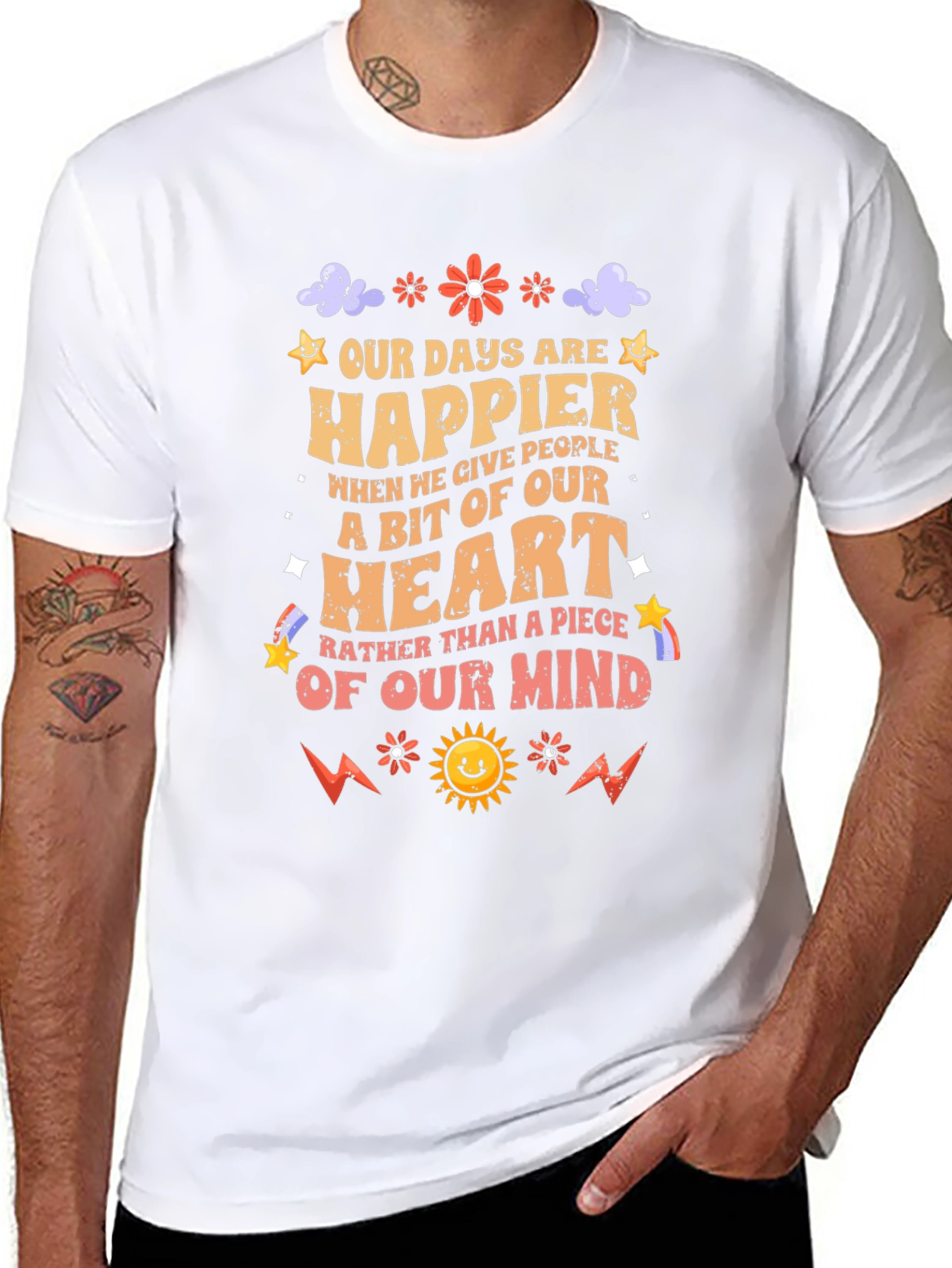 Happier Heart T-Shirt: Give Love Not Stress!