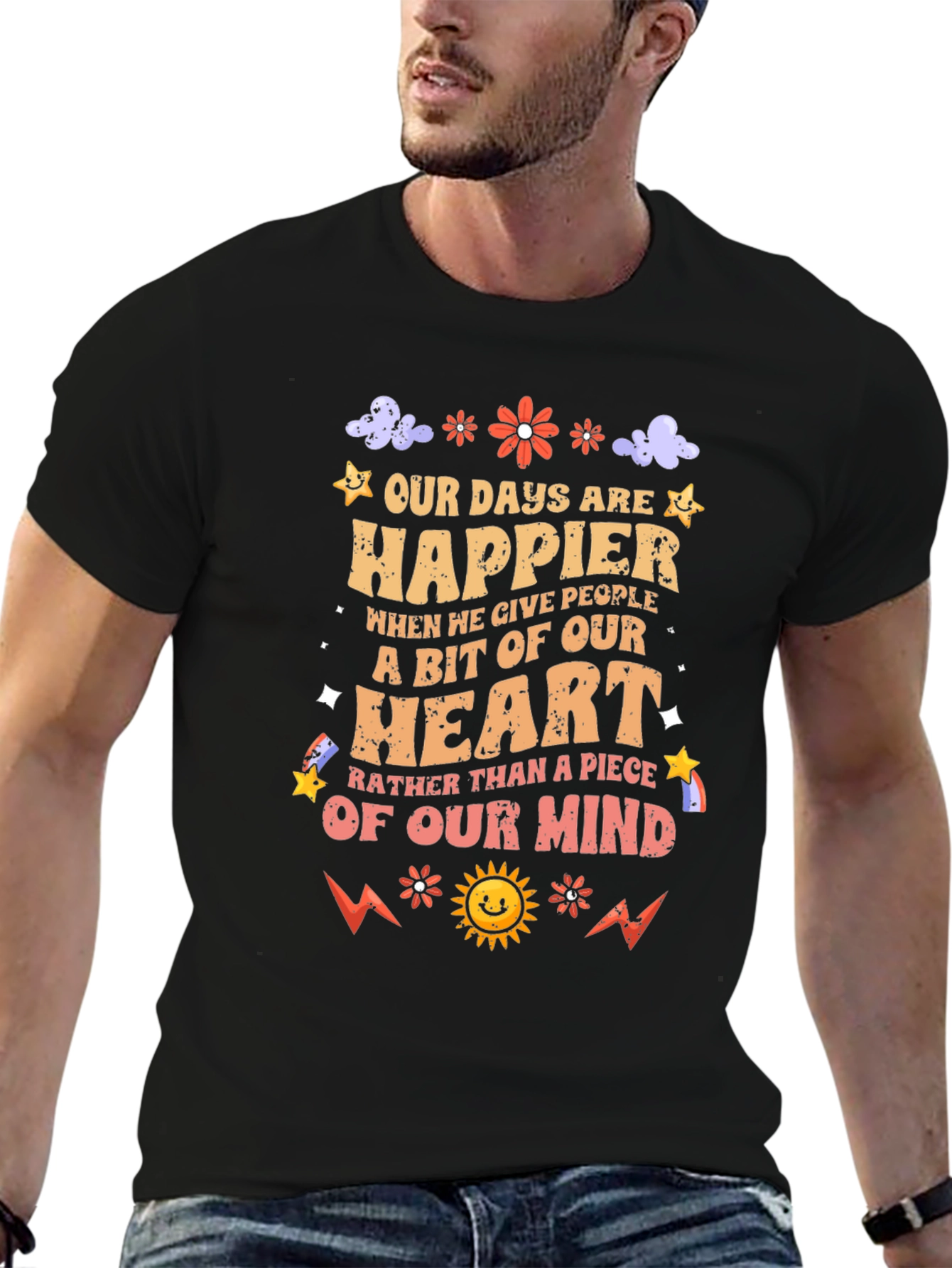 Happier Heart T-Shirt: Give Love Not Stress!