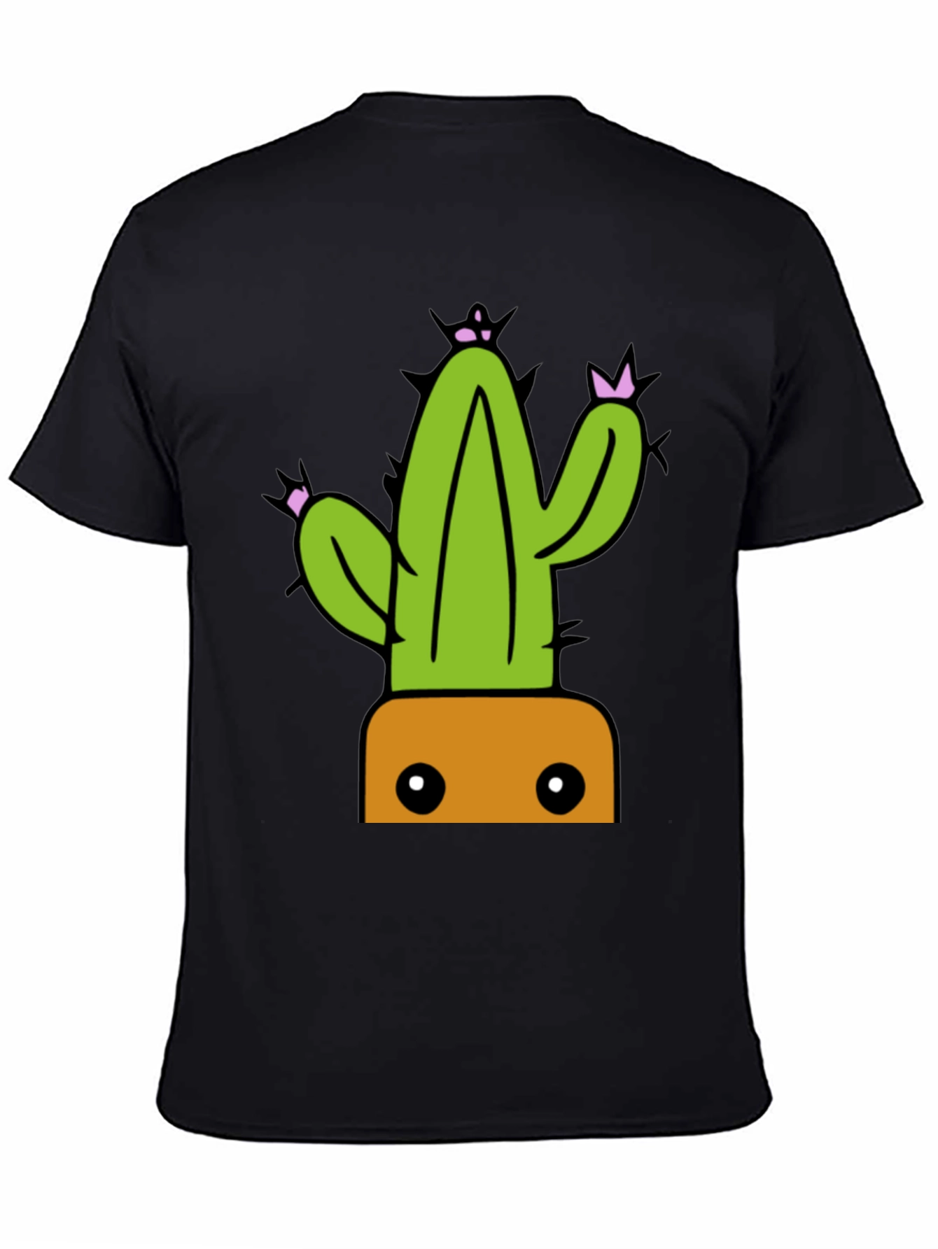 Cactus Graphic Tee - Trendy Potted Plant Shirt