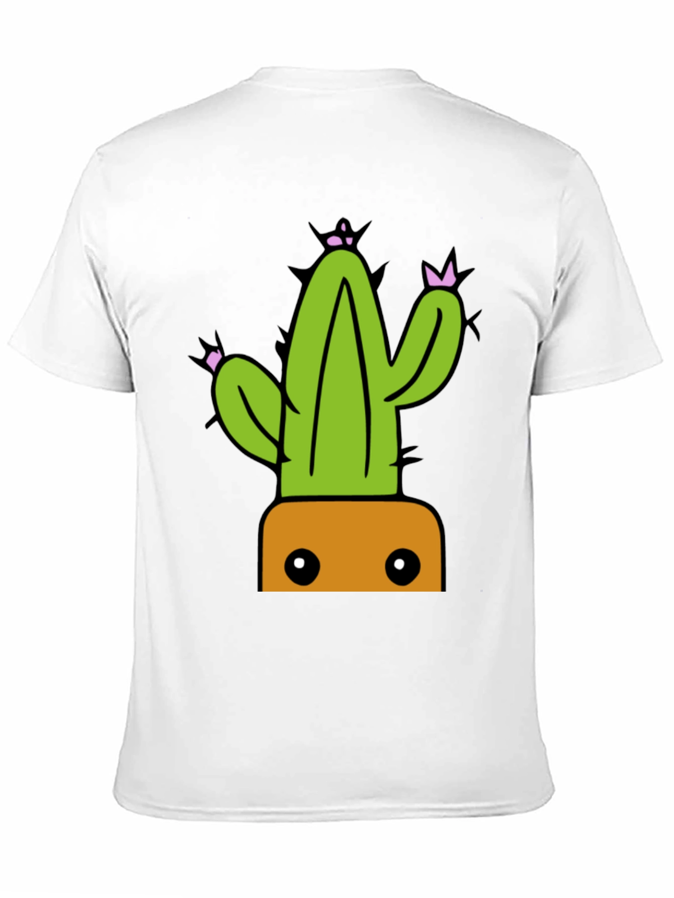Cactus Graphic Tee - Trendy Potted Plant Shirt