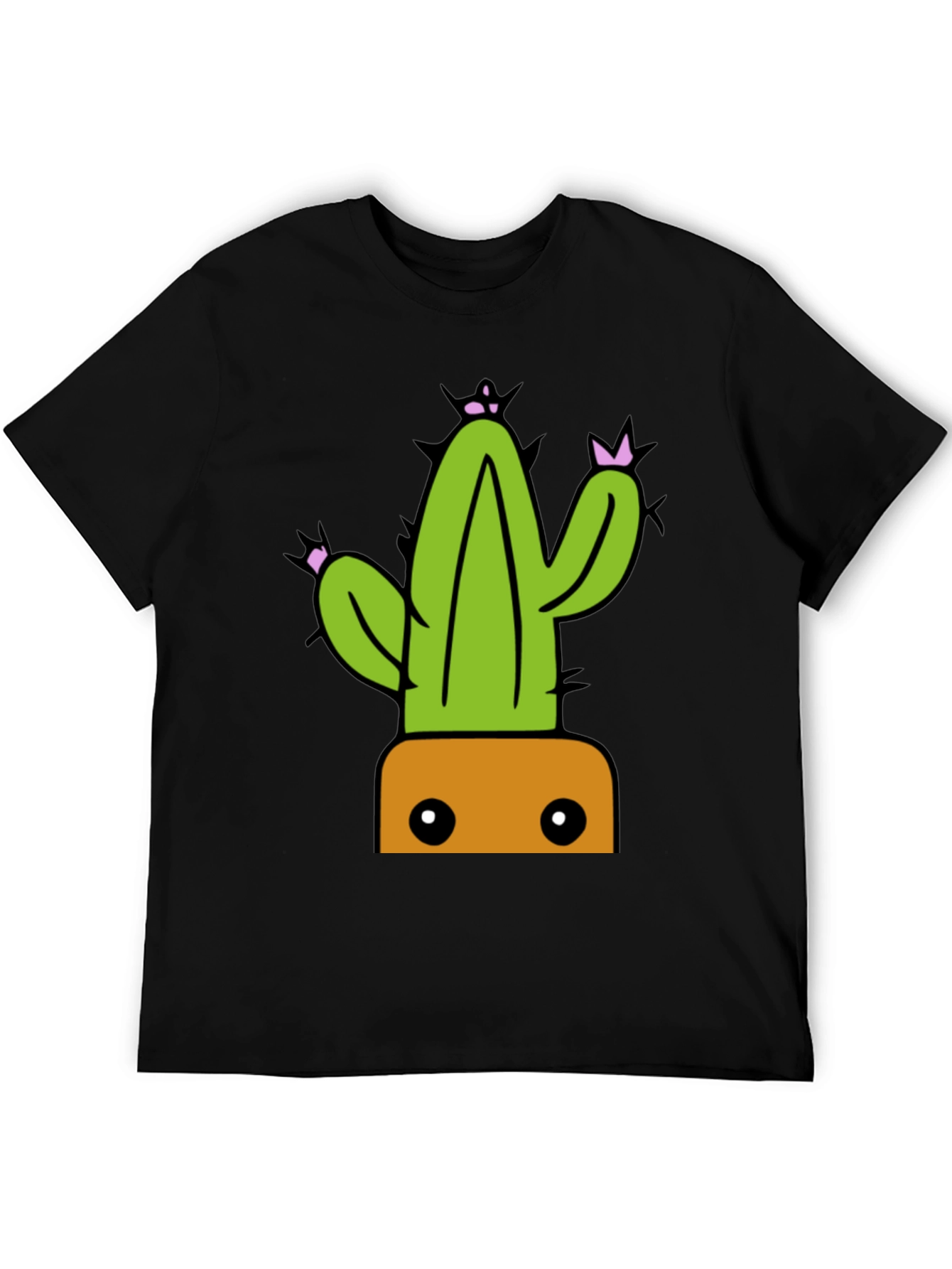 Cactus Graphic Tee - Trendy Potted Plant Shirt