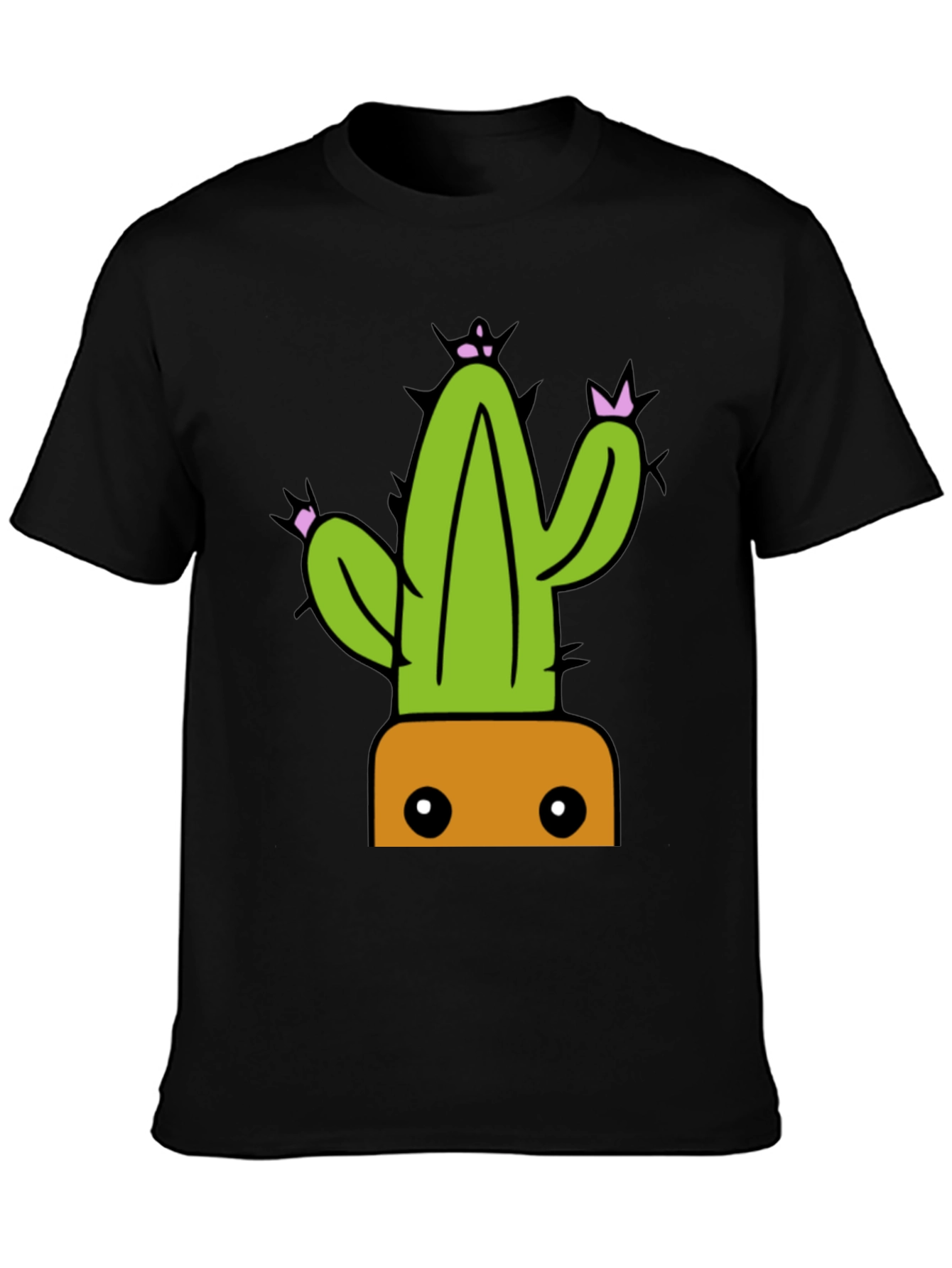 Cactus Graphic Tee - Trendy Potted Plant Shirt
