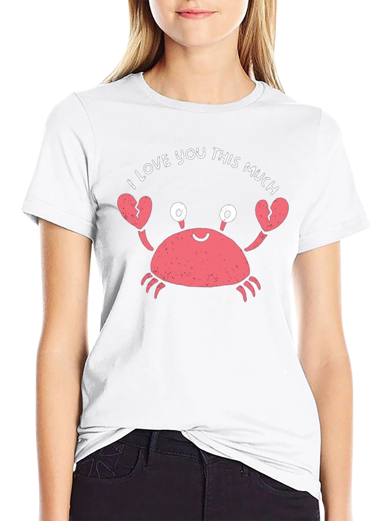 I Love You This Much Crab Graphic Tee