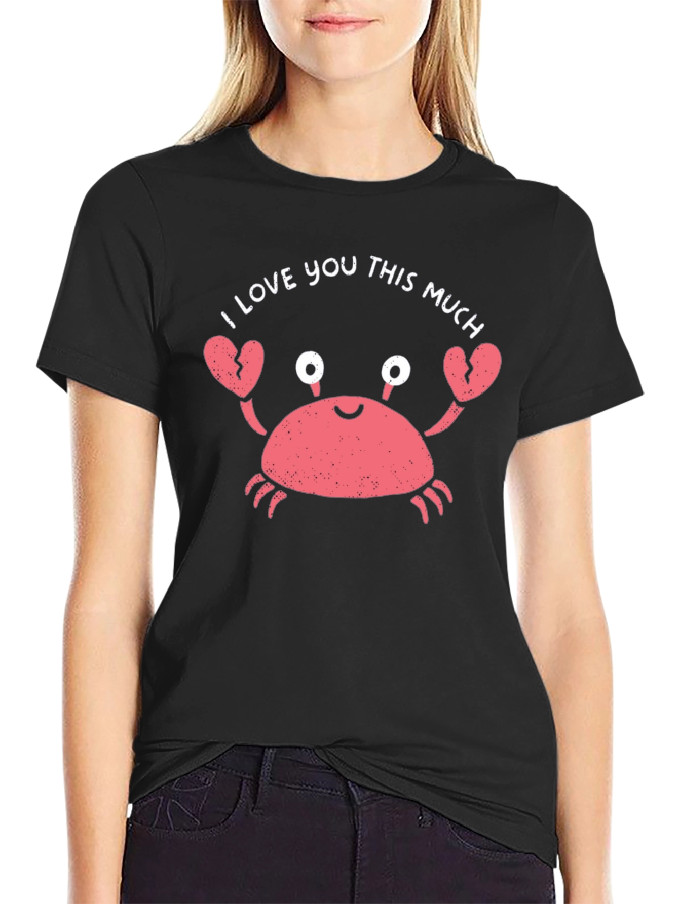 I Love You This Much Crab Graphic Tee