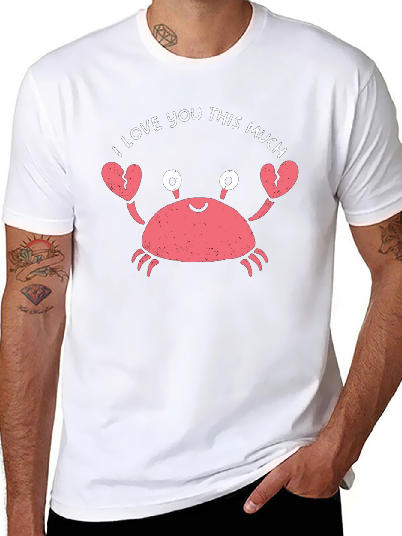 I Love You This Much Crab Graphic Tee