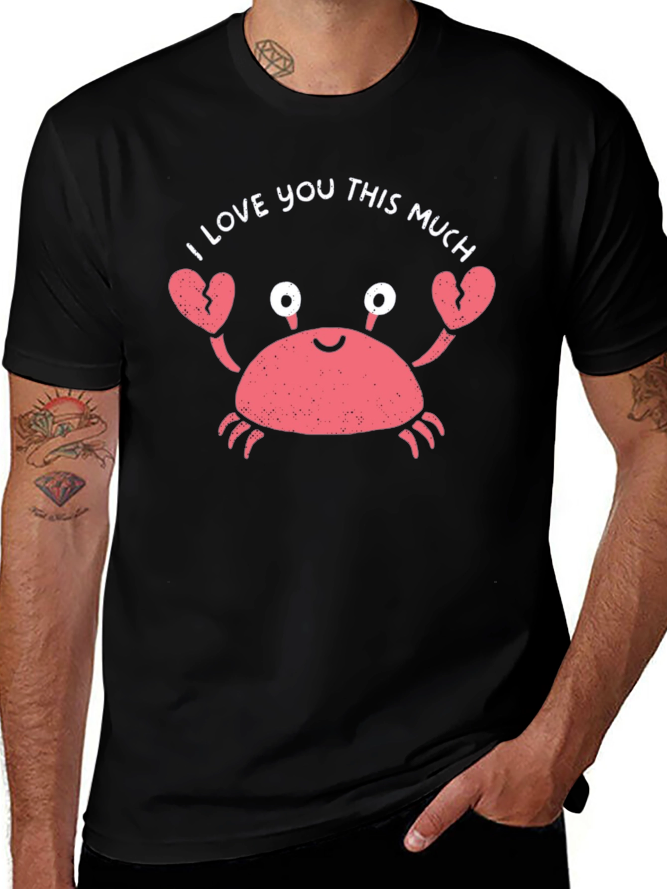 I Love You This Much Crab Graphic Tee