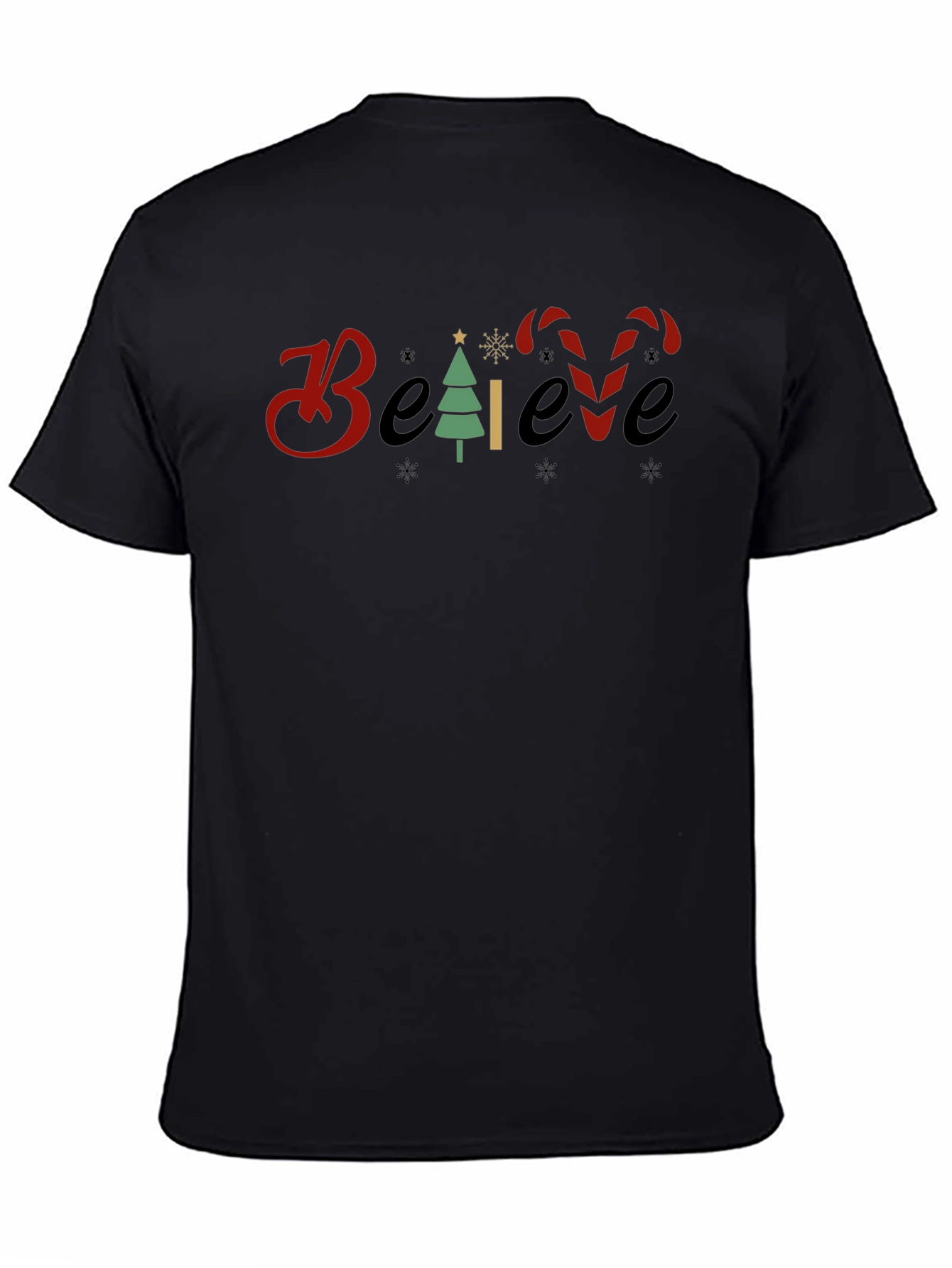 Believe Christmas Graphic Tee - Holiday T-Shirt
