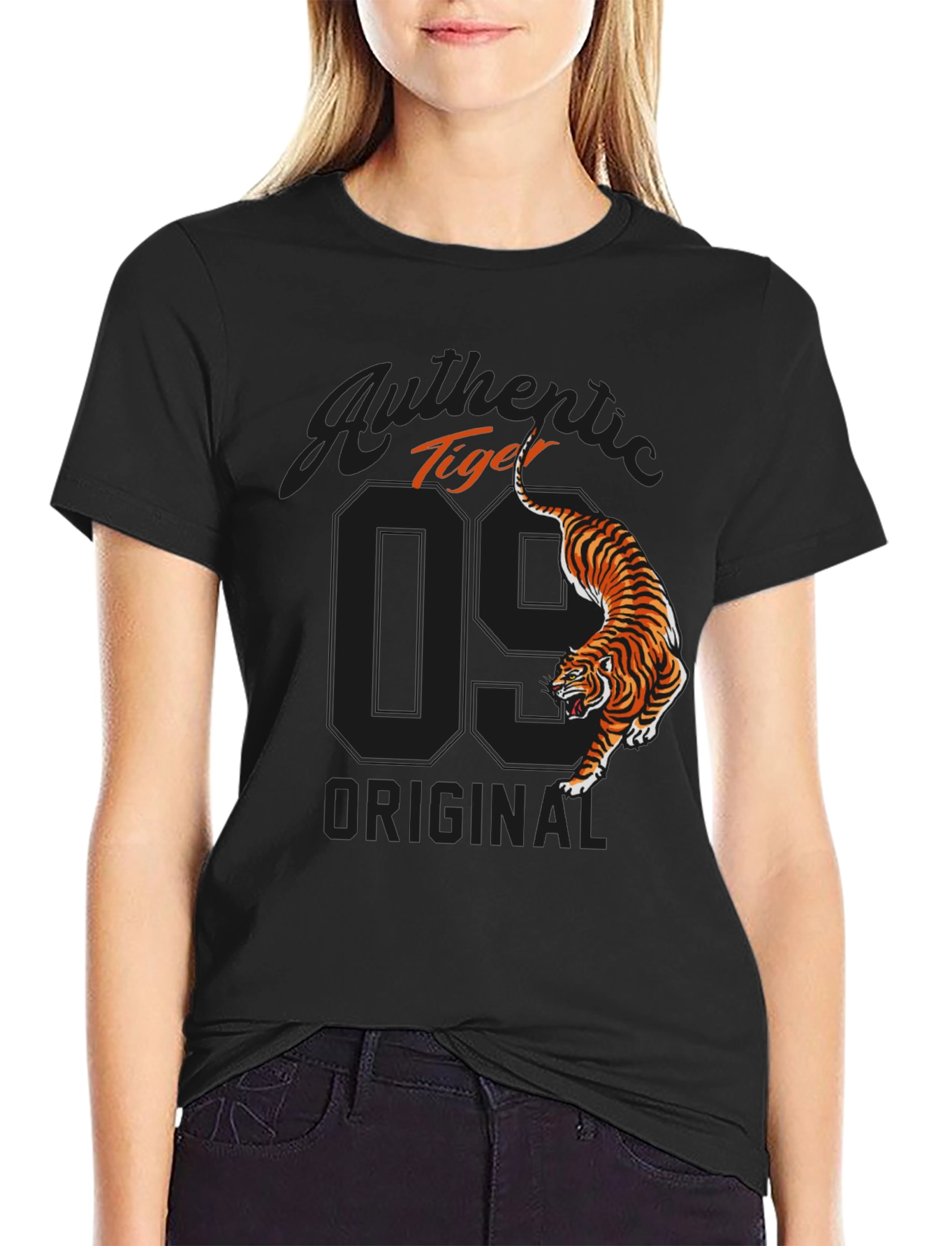 Authentic Tiger Graphic Tee - Cool Original Design