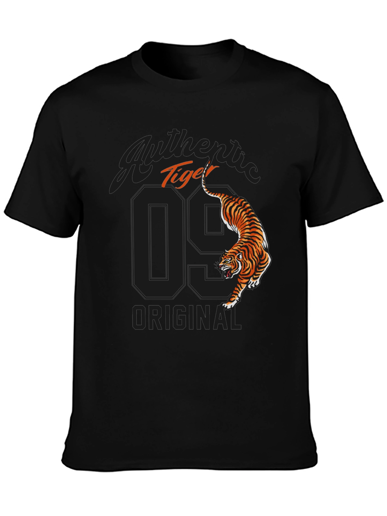 Authentic Tiger Graphic Tee - Cool Original Design