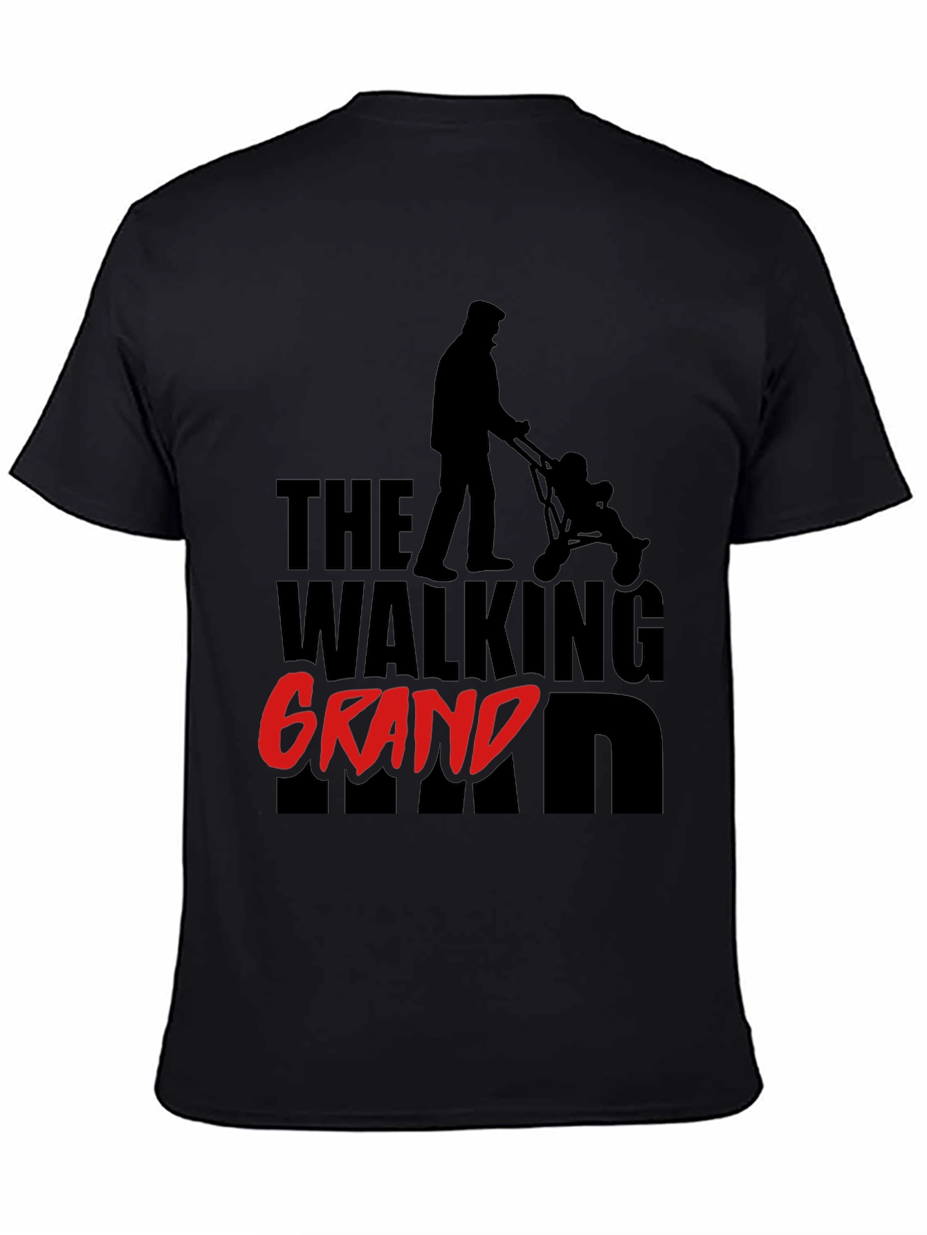 The Walking Grand Man T-Shirt - Black Novelty Tee