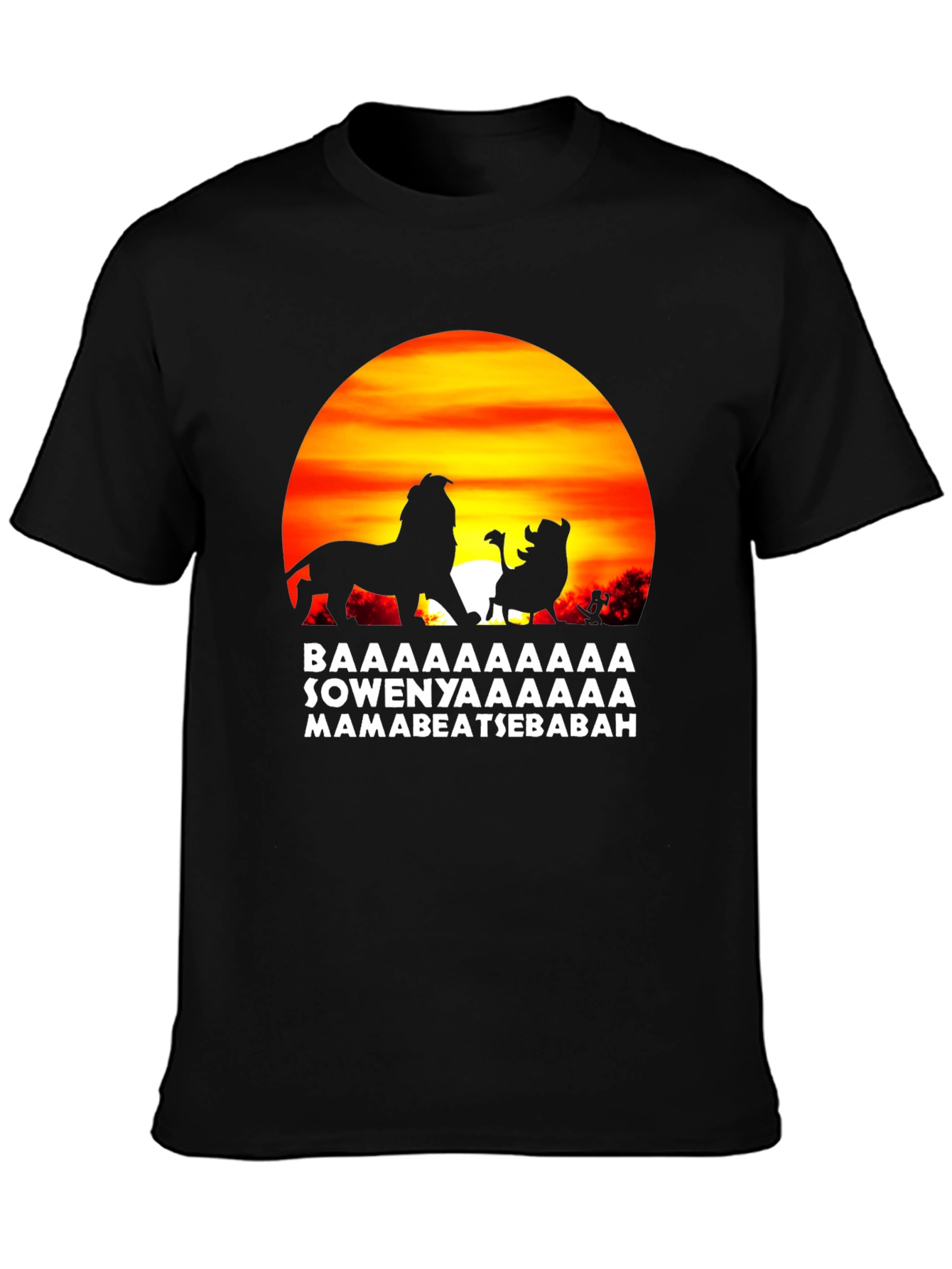 Lion King Hakuna Matata Mens Black T-Shirt
