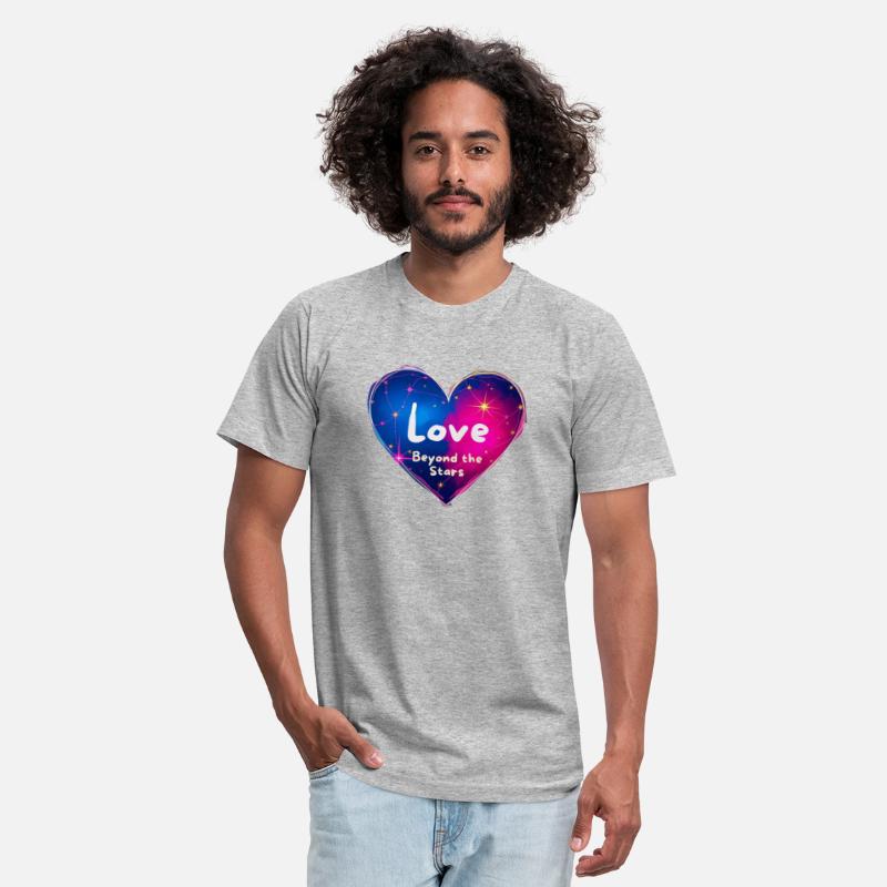 Valentine Love beyond the Stars Heart Design