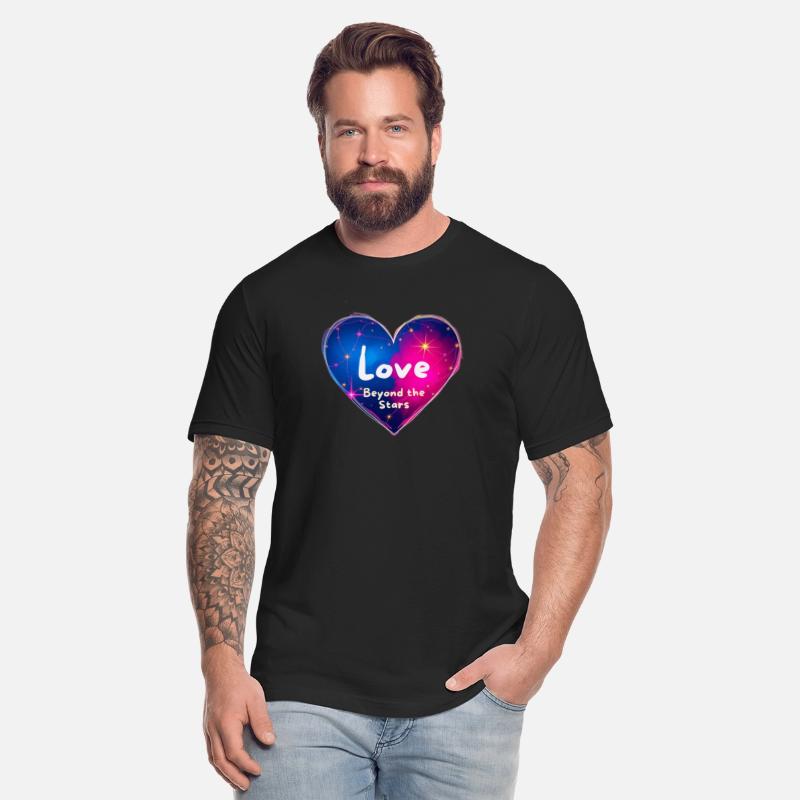 Valentine Love beyond the Stars Heart Design
