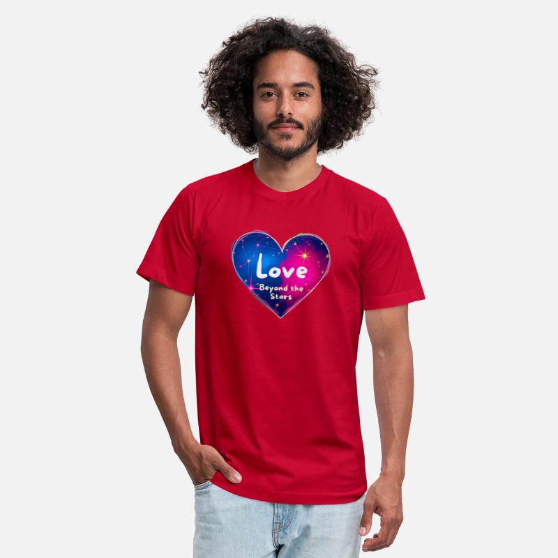Valentine Love beyond the Stars Heart Design