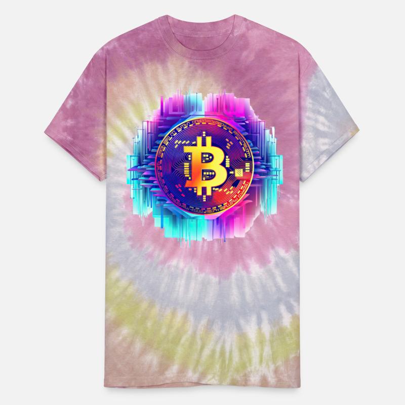 Vaporwave Bitcoin Digital Currency Coin Crypto Tra
