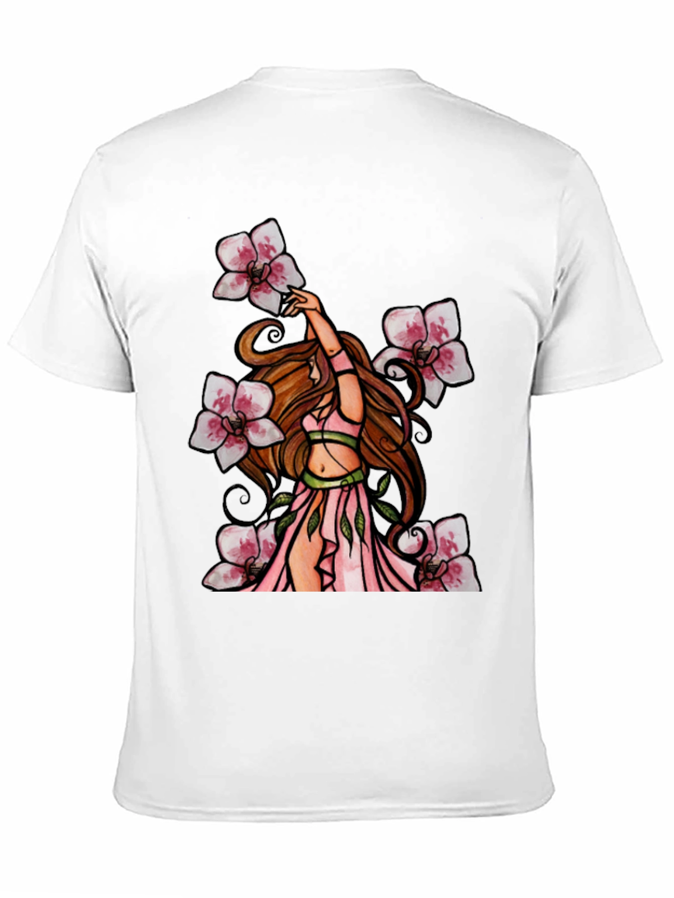 Floral Fairy T-Shirt - Black Graphic Tee