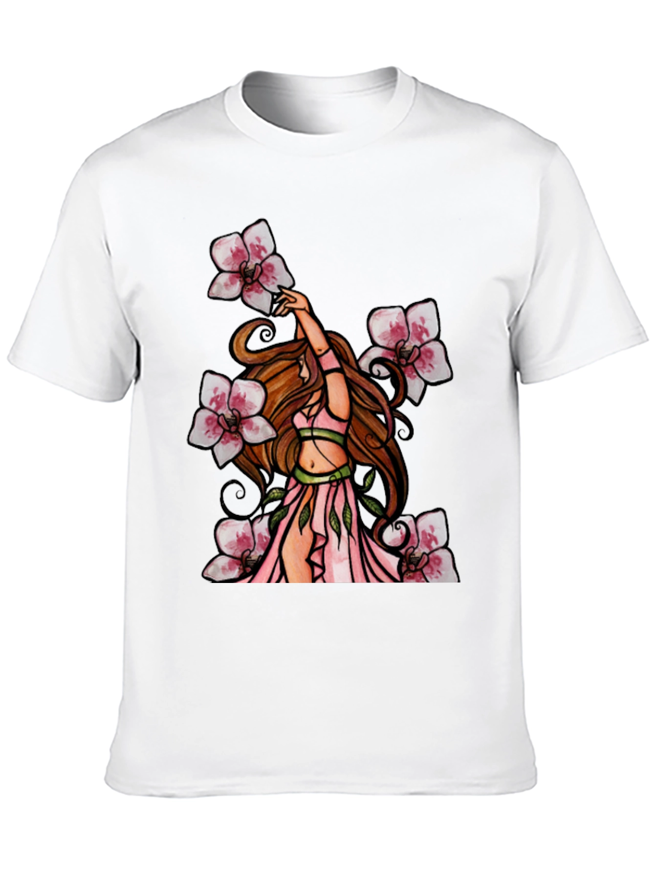 Floral Fairy T-Shirt - Black Graphic Tee