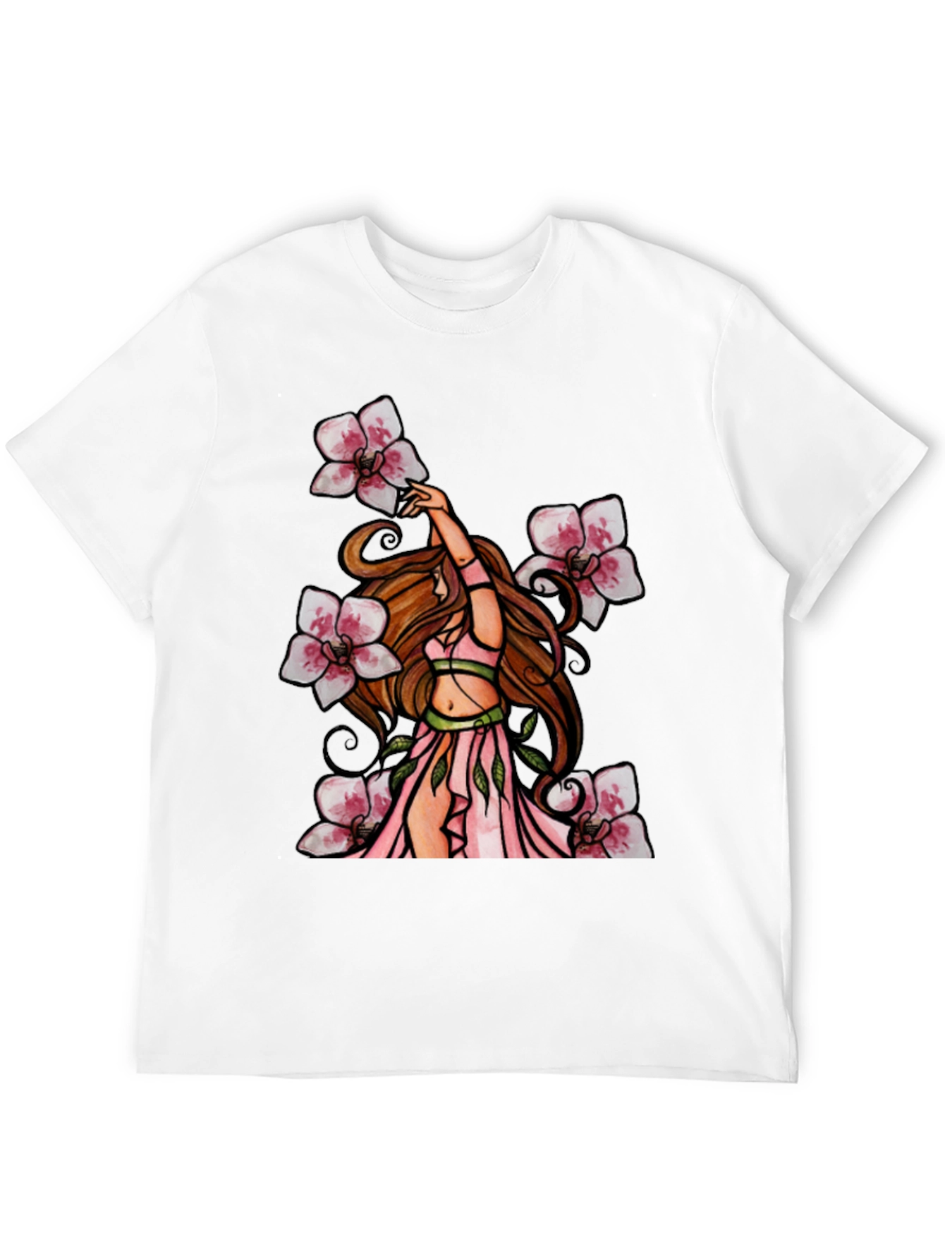 Floral Fairy T-Shirt - Black Graphic Tee