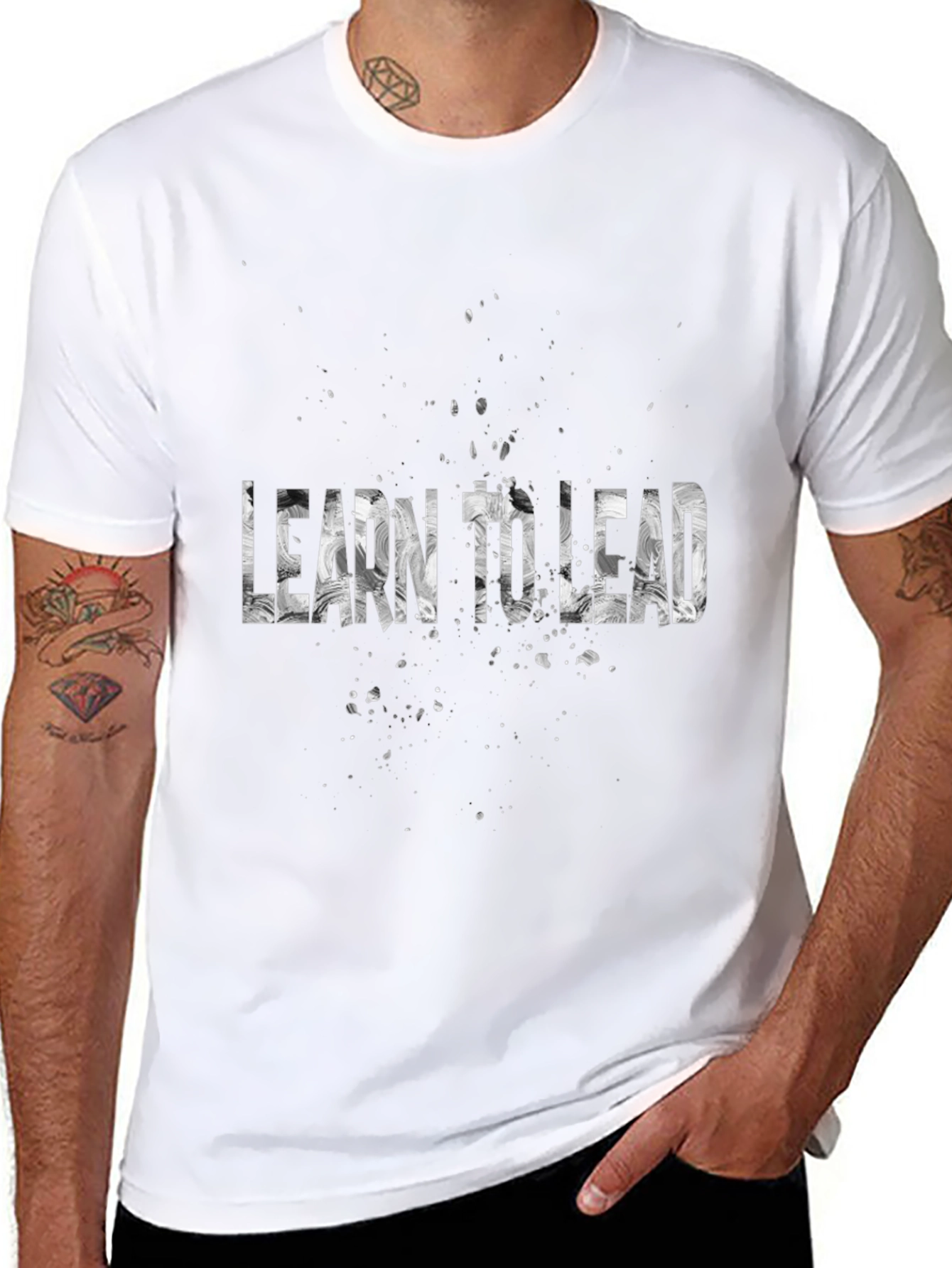 Learn to Lead Graphic T-Shirt - Motivational Tee
