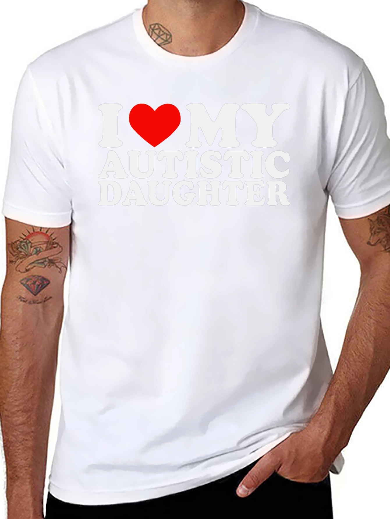 I Love My Autistic Daughter T-Shirt