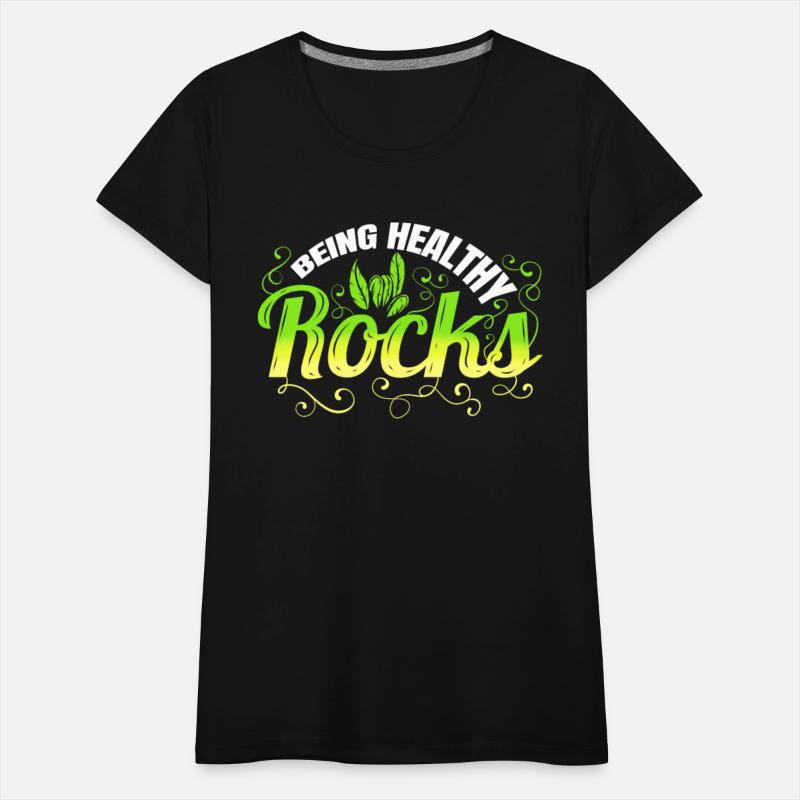 Vegetarian Pun - Being Healthy Rocks - Go Vegan