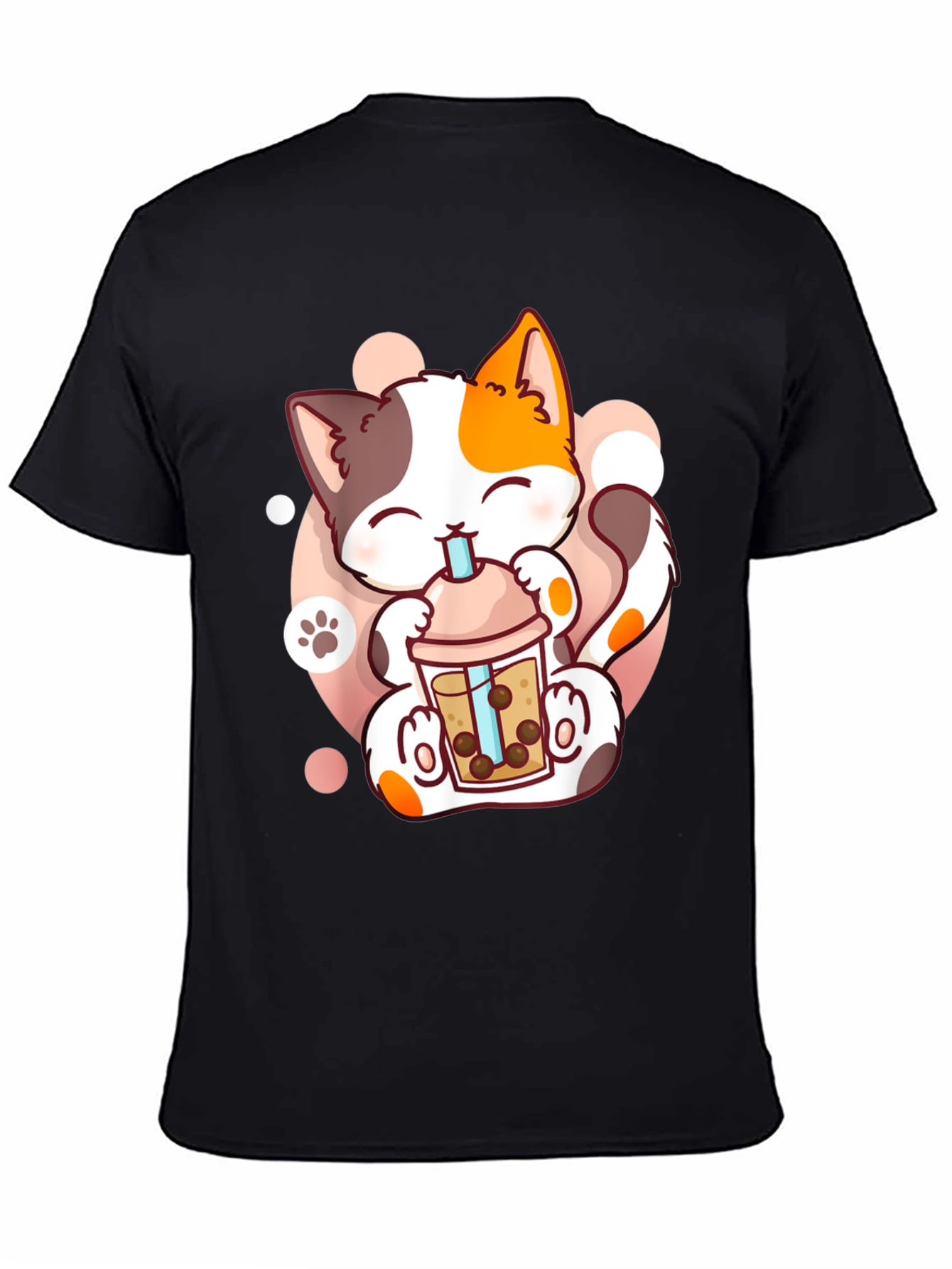 Cute Cat Boba Tea T-Shirt - Kawaii Kitten Design