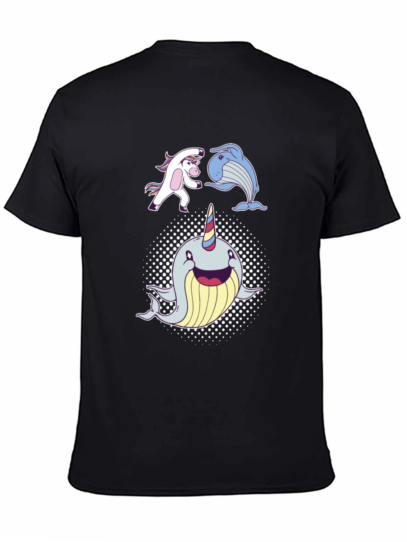 Whimsical Unicorn Whale Narwhal T-Shirt