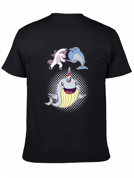 Whimsical Unicorn Whale Narwhal T-Shirt