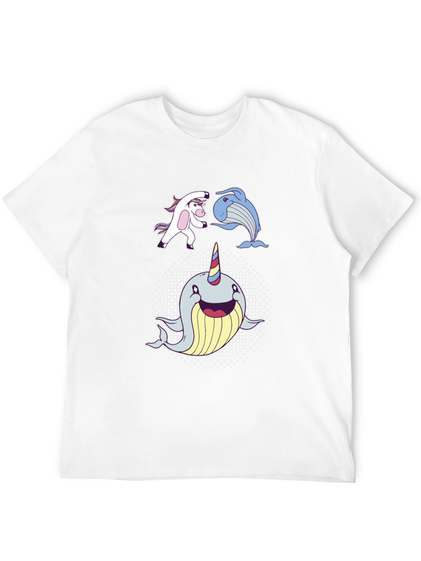 Whimsical Unicorn Whale Narwhal T-Shirt
