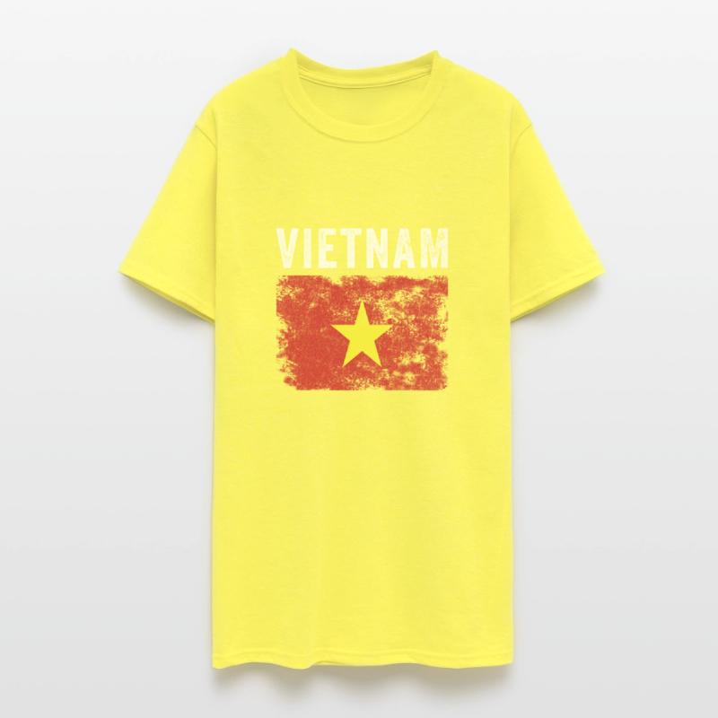 Vietnam Flag Distressed Vietnamese Flag