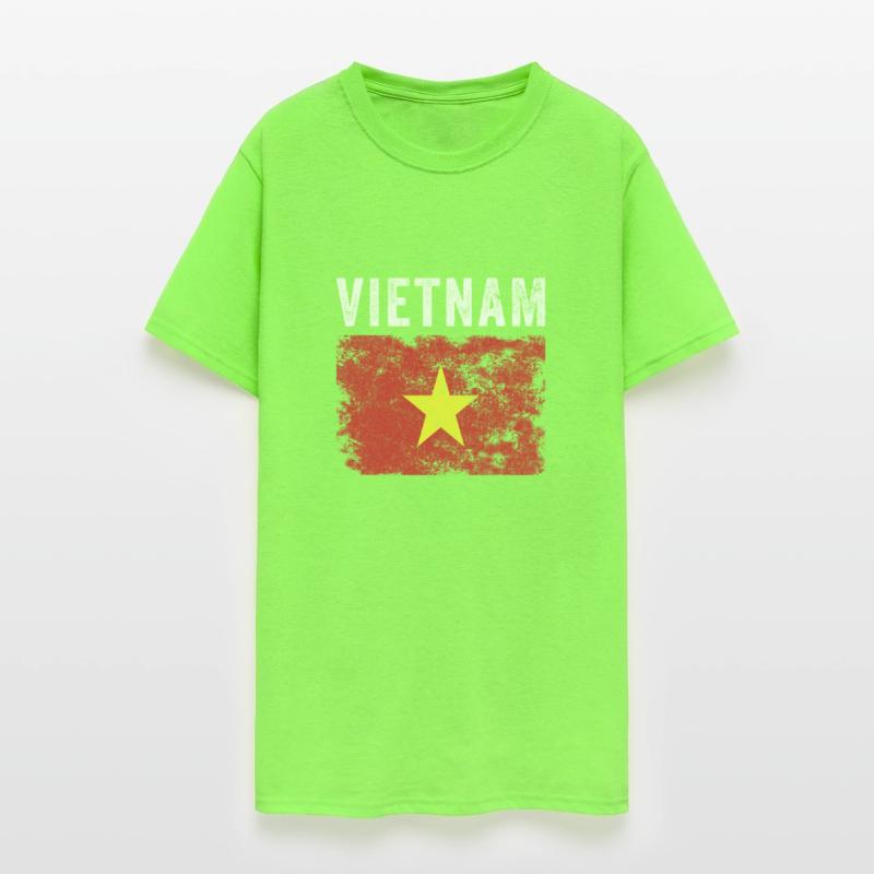 Vietnam Flag Distressed Vietnamese Flag
