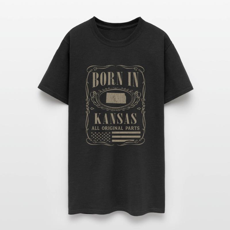 Vintage America US States Born Kansas
