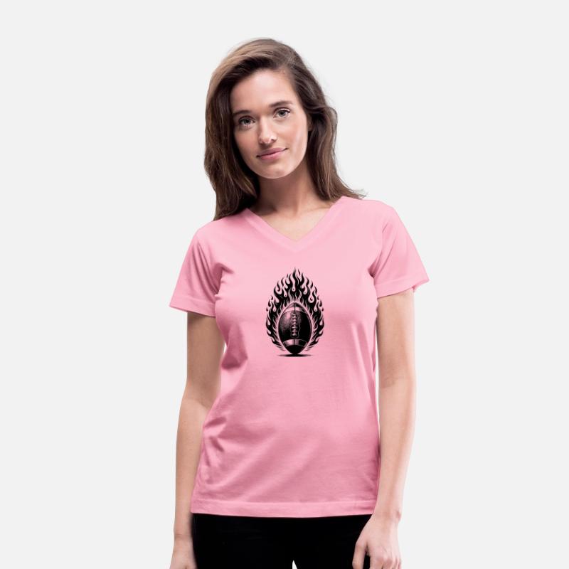 Vintage Football Kick In Flames And Fire