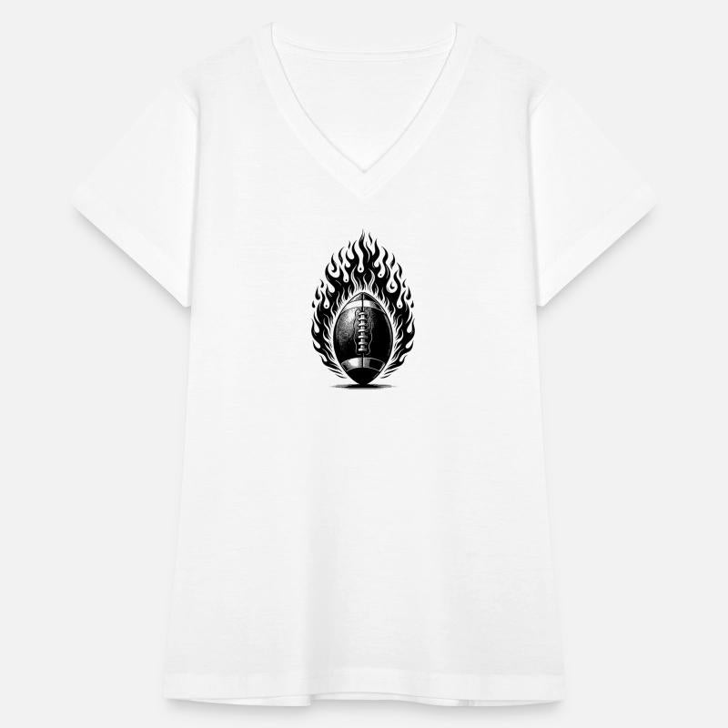 Vintage Football Kick In Flames And Fire