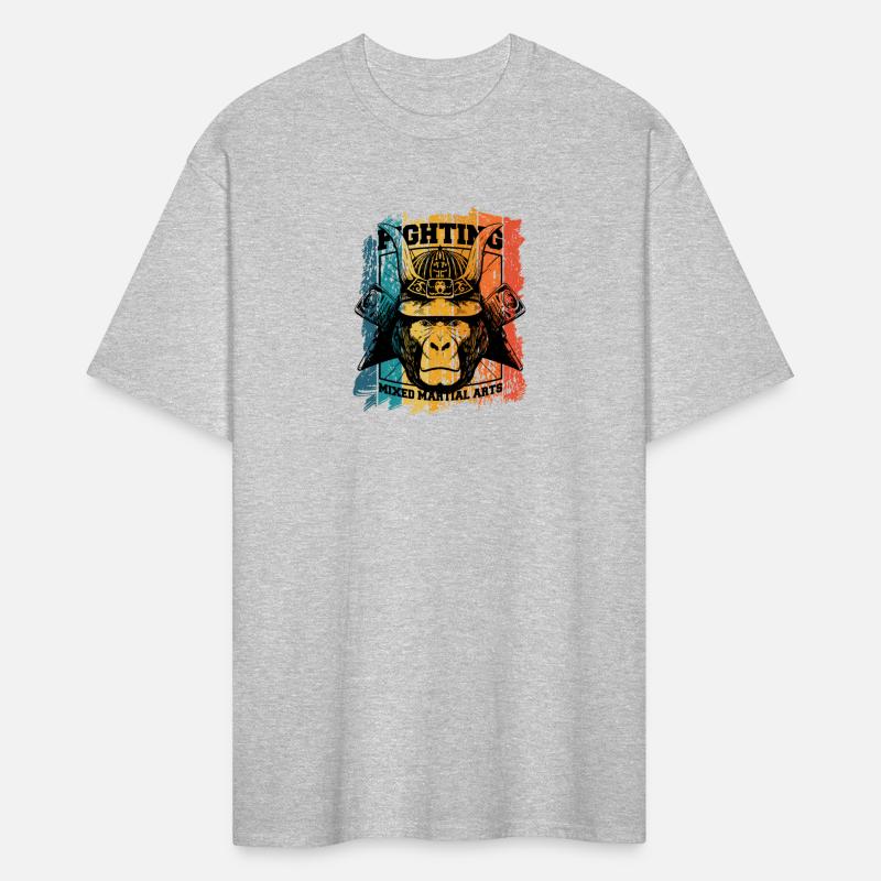 Vintage Gorilla Samurai Monkey Fighting Mixed