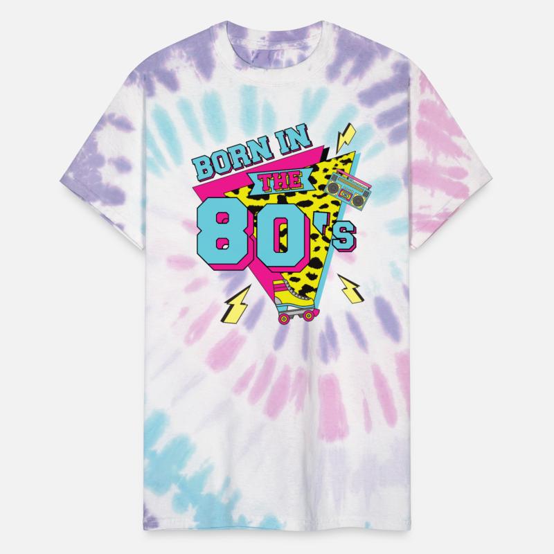 Vintage Retro Born in the 80's woman 80s