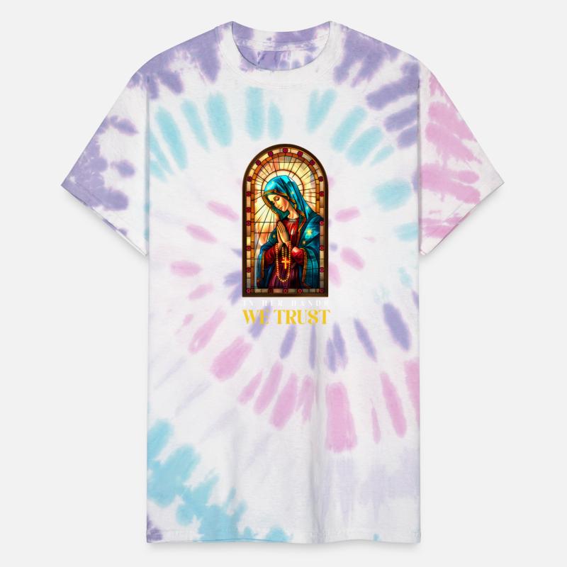 Virgin Mary In Her Hands, We Trust