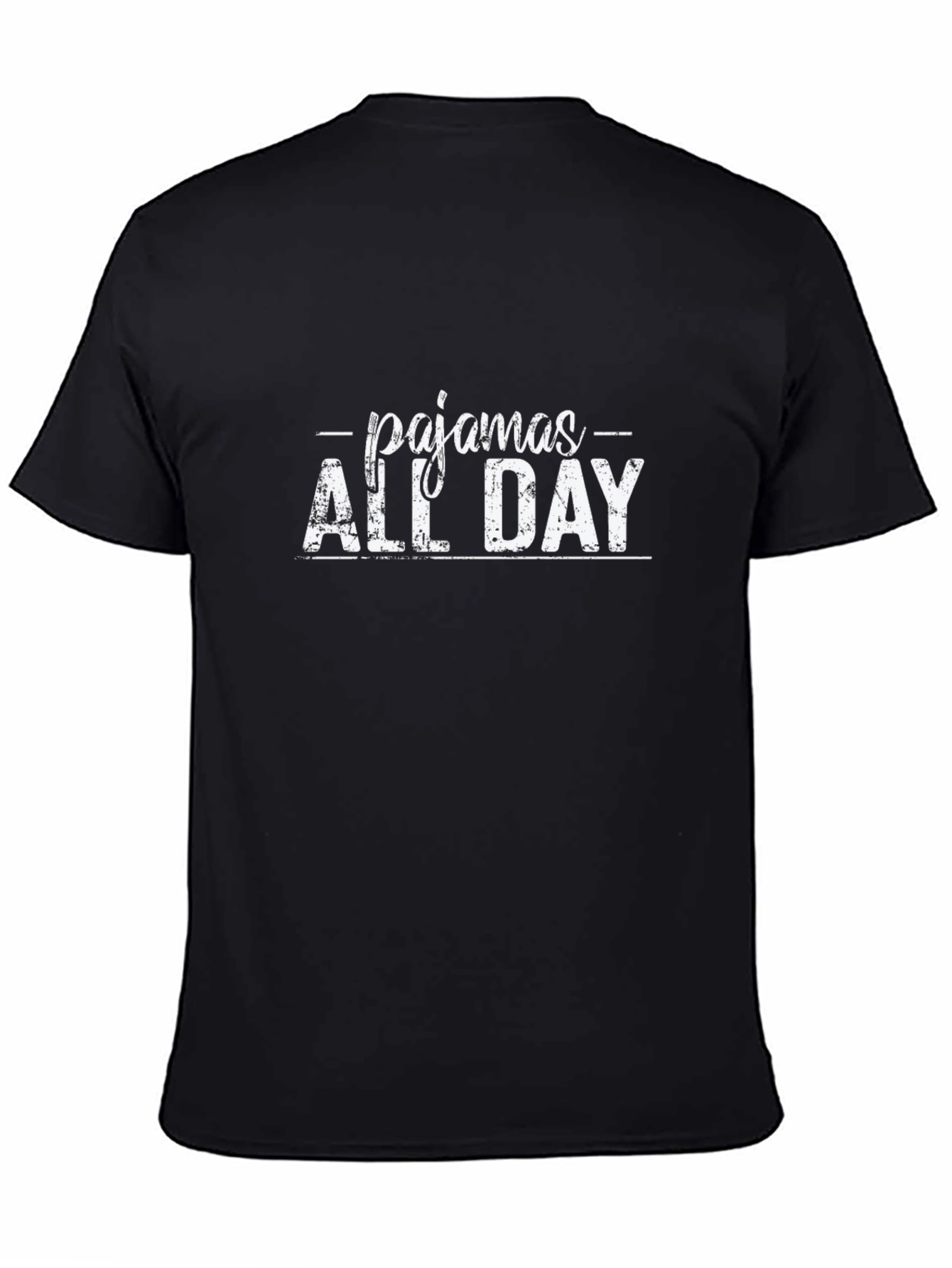 Pajamas All Day Black T-Shirt