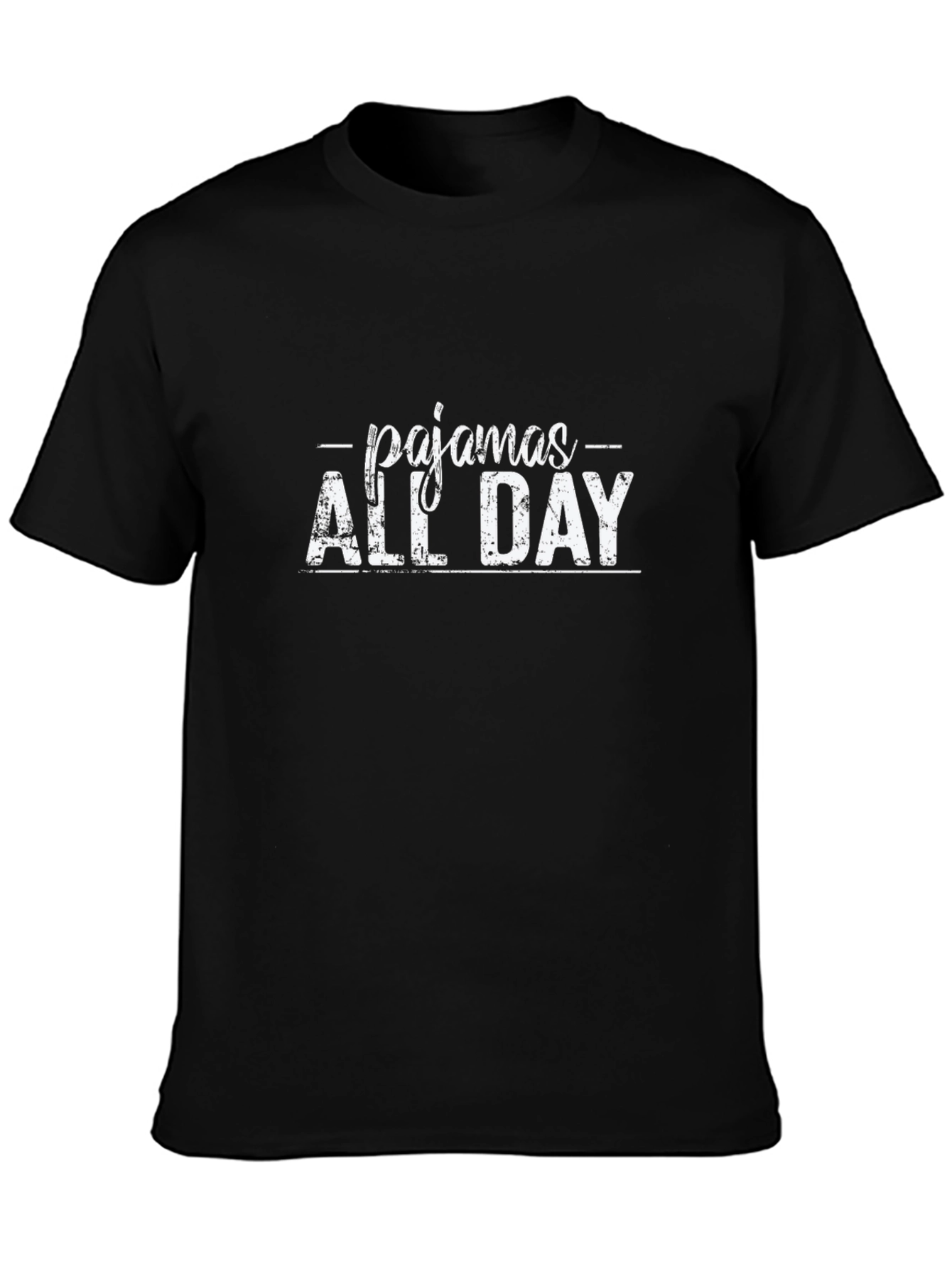 Pajamas All Day Black T-Shirt