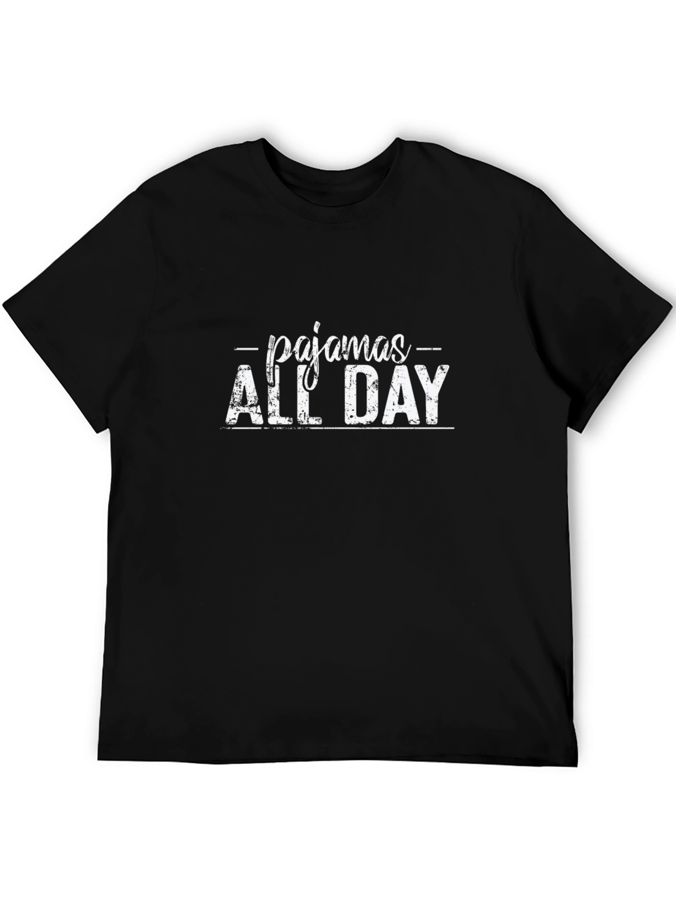 Pajamas All Day Black T-Shirt