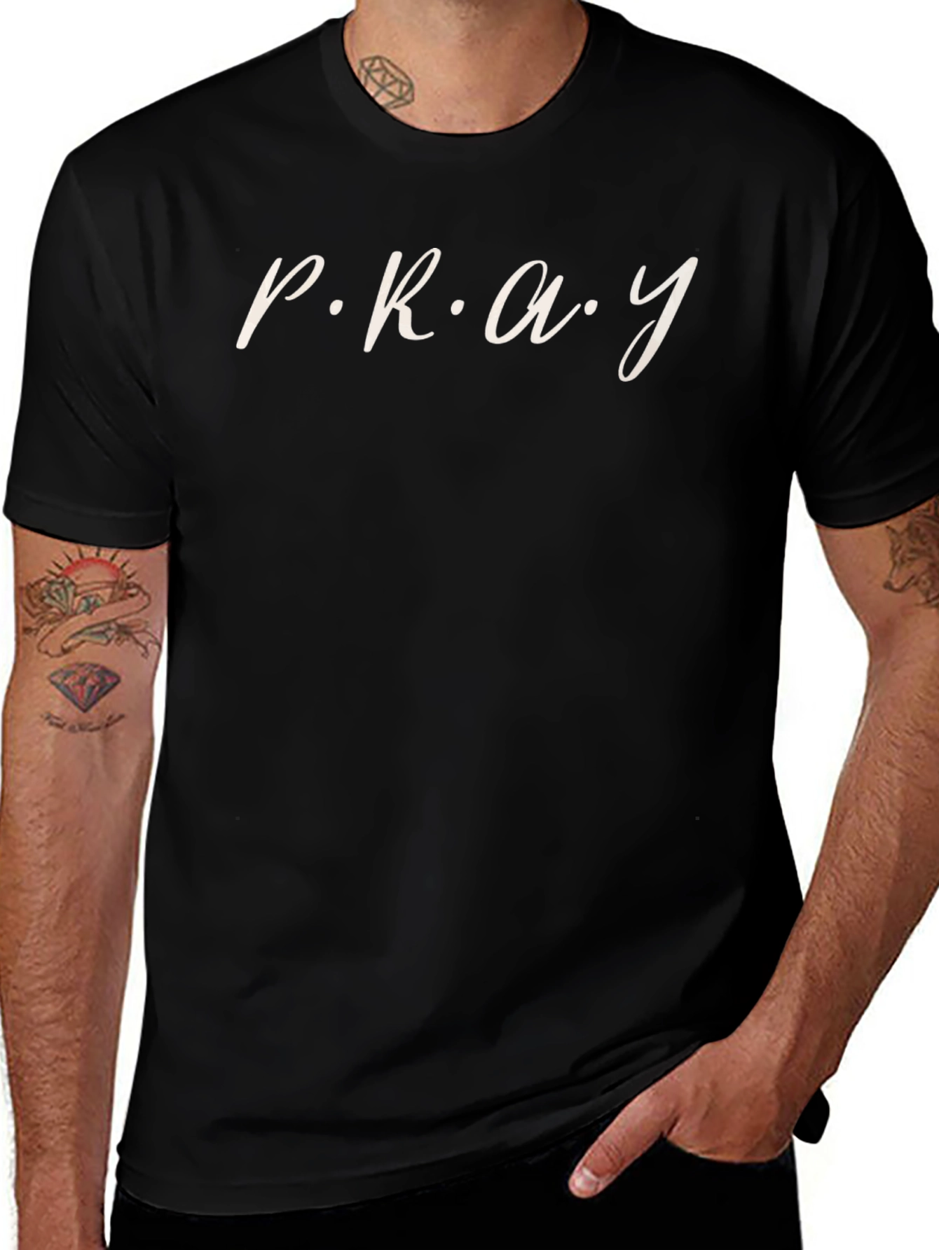 P.R.A.Y. Graphic Tee - Stylish Spiritual Statement Shirt