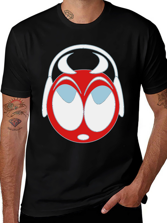 Cartoon Headphone T-Shirt - Unique Graphic Tee