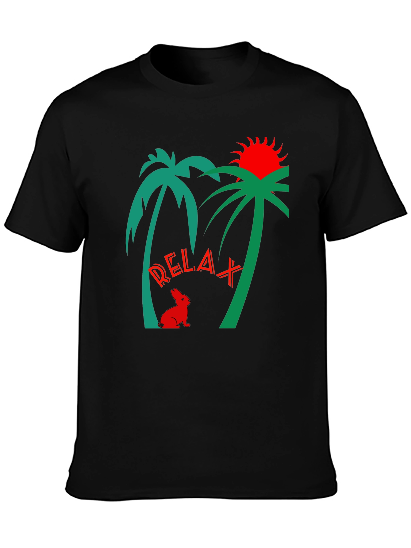 Relax Palm Tree Graphic T-Shirt