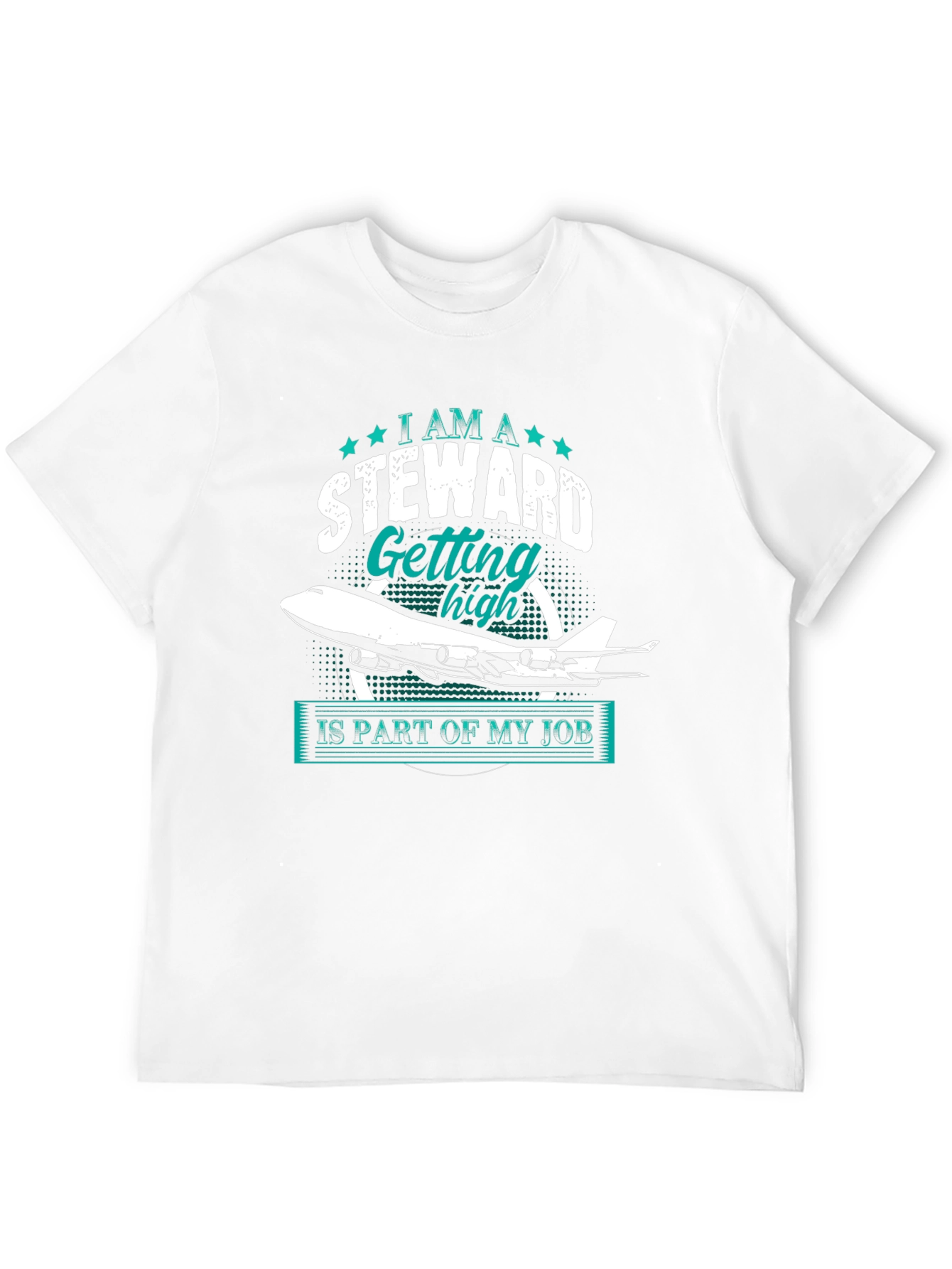 Steward Getting High T-Shirt - Flight Attendant Apparel