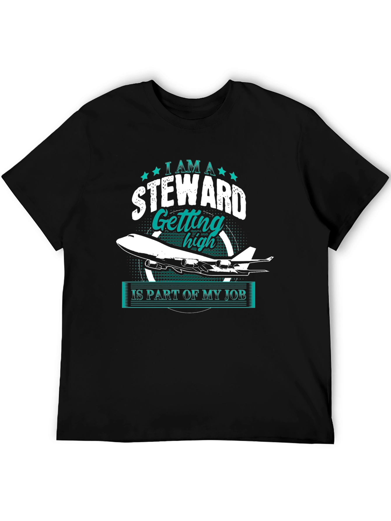 Steward Getting High T-Shirt - Flight Attendant Apparel