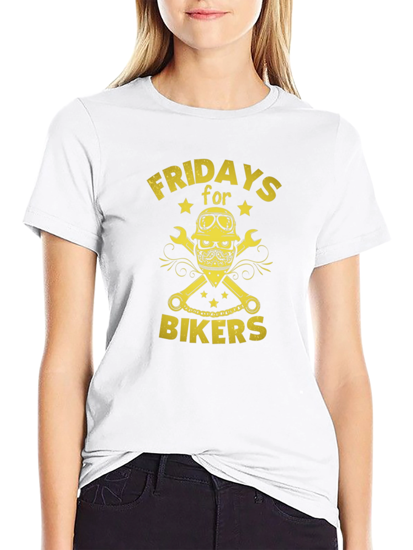 Fridays for Bikers Graphic T-Shirt - Black