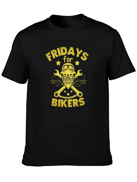 Fridays for Bikers Graphic T-Shirt - Black