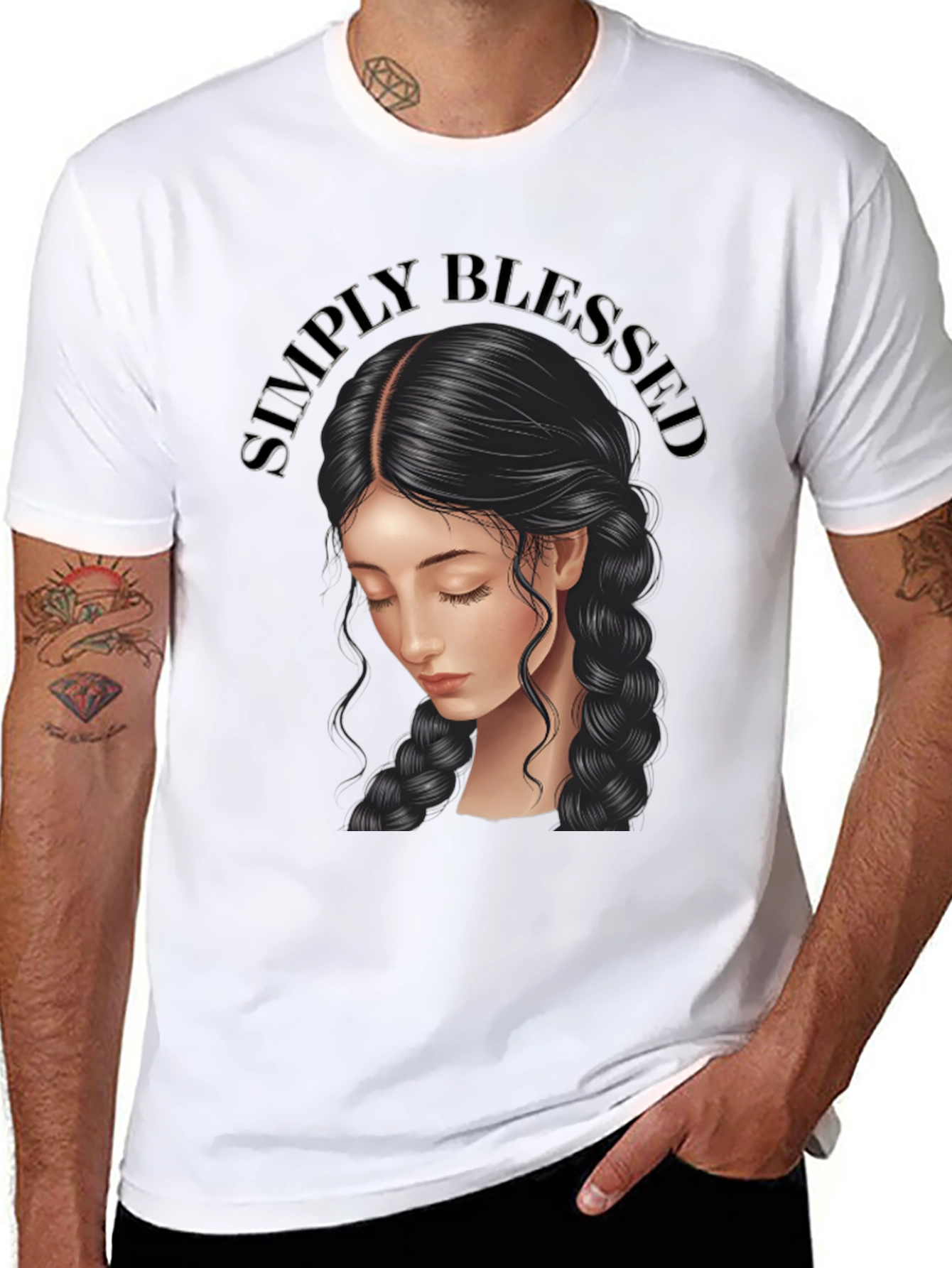 Simply Blessed Graphic T-Shirt - Black